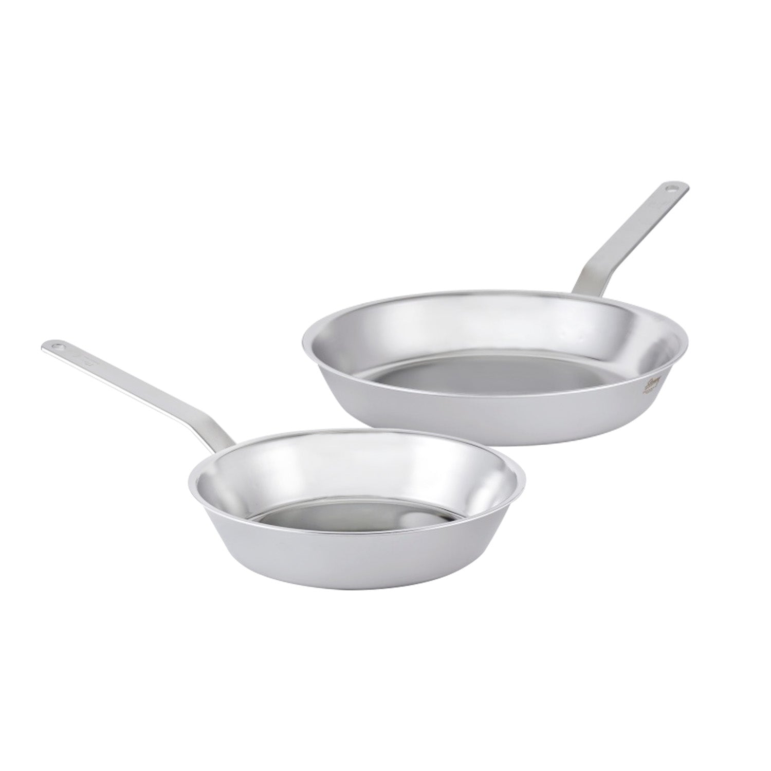 STENNY 2pc Stainless Steel Frying Pan Set (9.5” + 11”)