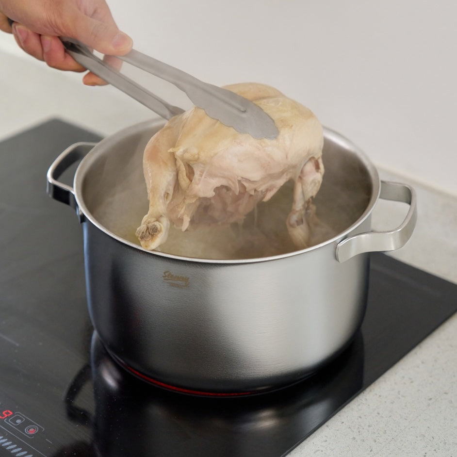 STENNY 3pc Stainless Steel Saucepan + Casserole + Stock Pot Set